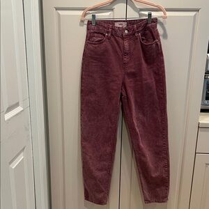 Stylish Women's Maroon Jeans ankle ba&sh